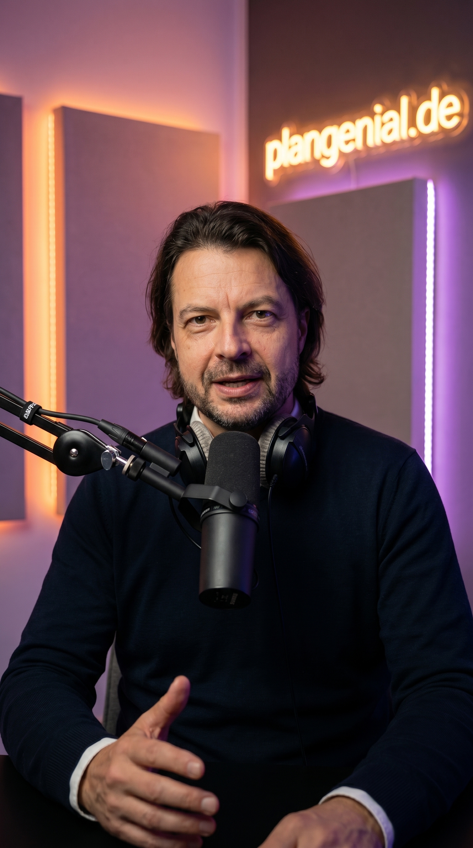 Maik Marx im Podcast-Studio