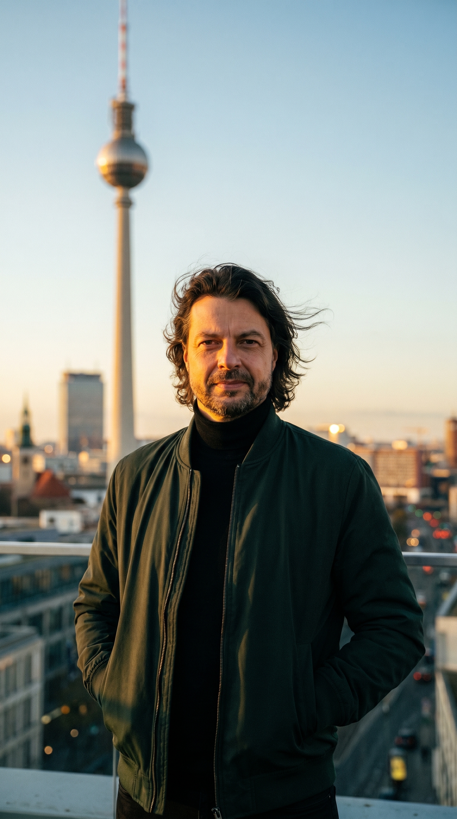 Maik Marx auf einem Berliner Rooftop